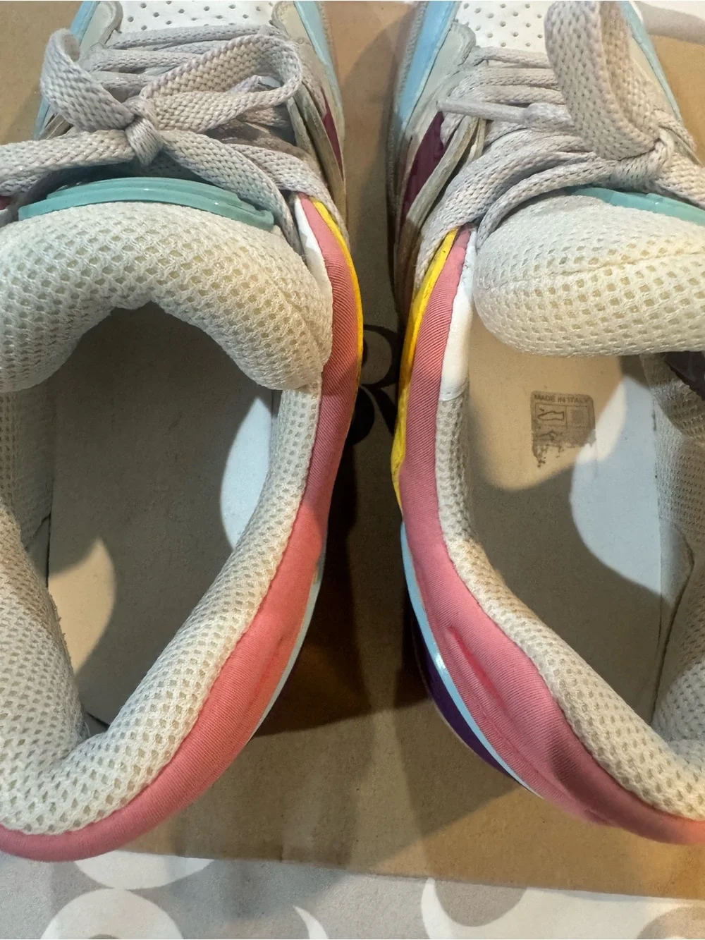 Gucci Pastel Multicolor Low-Top Sneakers - Picture 7 of 9